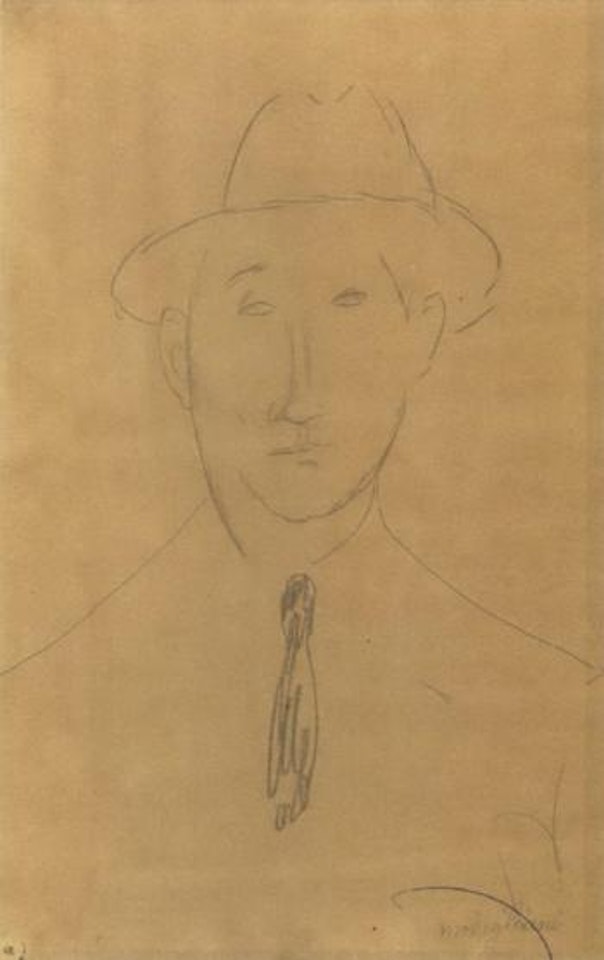 Homme au chapeau by Amedeo Modigliani
