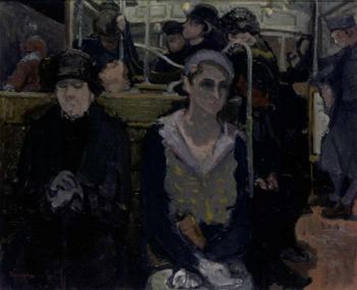 Paris metro by Maurice Brianchon