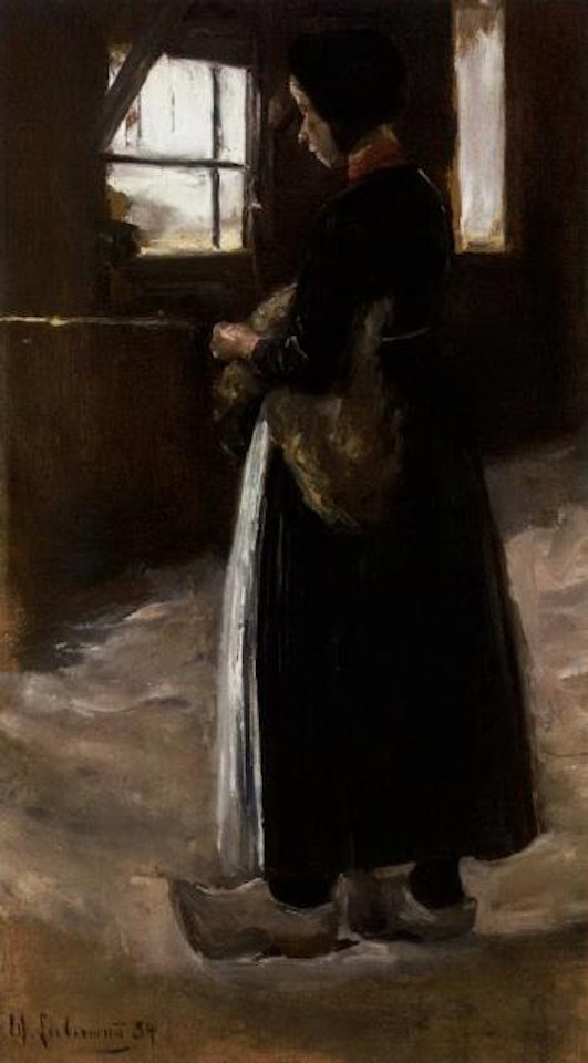 Spinnerin by Max Liebermann