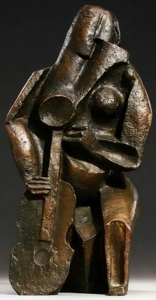 Femme assise au luth by Ossip Zadkine