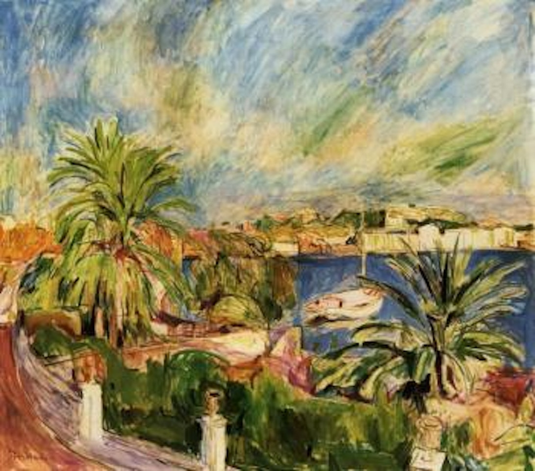 Palmen am Hafen, Porto d'Ischia by Hans Purrmann