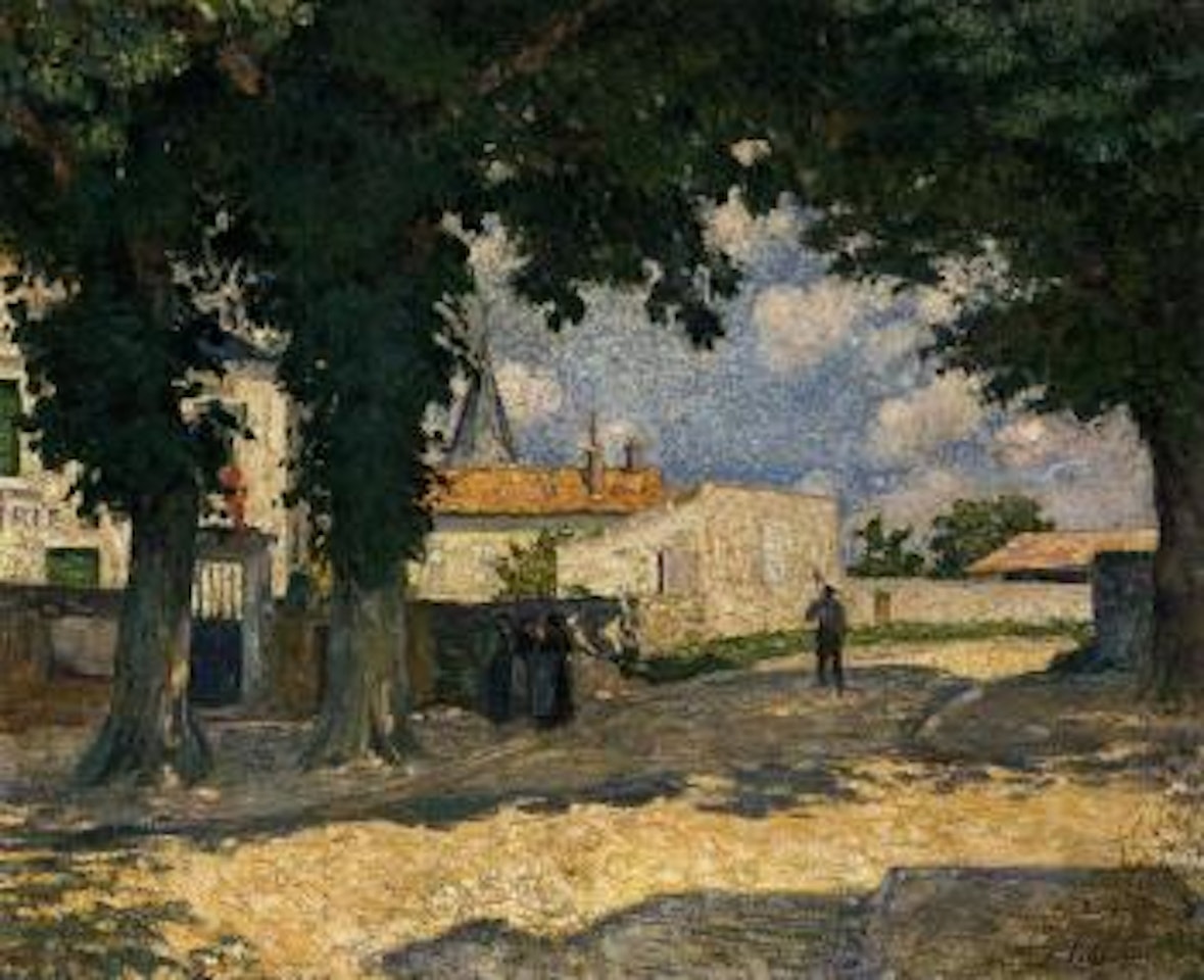 La place a Monterrain by Henri Lebasque