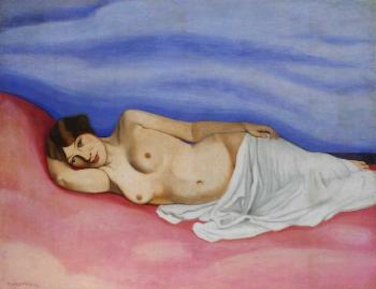 Femme nue couchee by Félix Vallotton