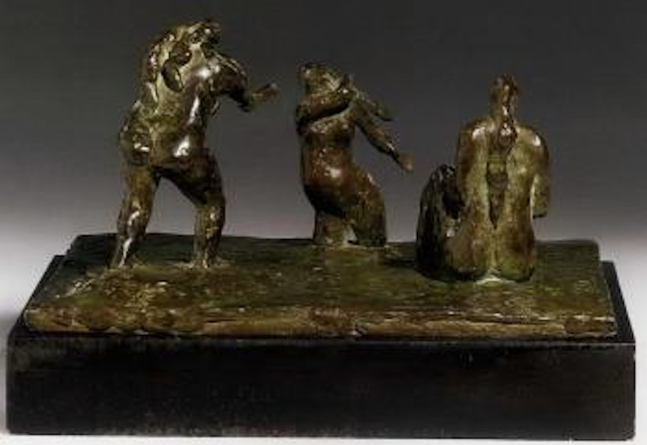 Three bathers by Henry Moore