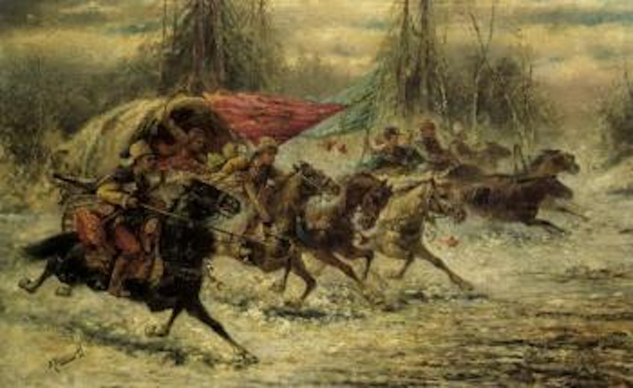 Gold transport by Russian School