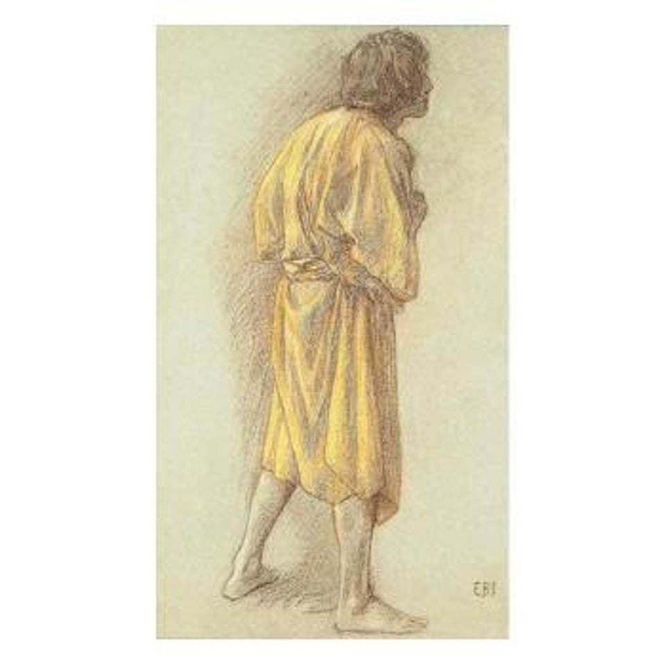 Study of a male figure by Edward Coley Burne-Jones