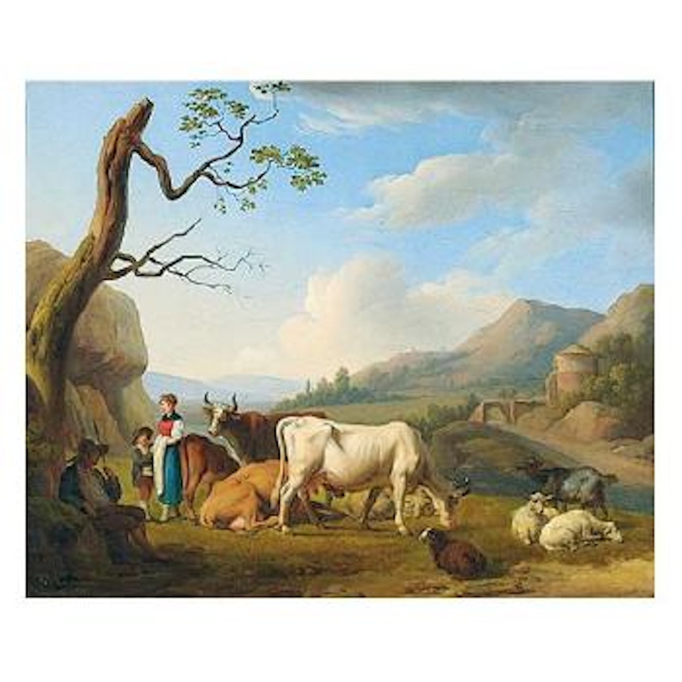 Peasant family with cattle by Louis-Leopold Boilly