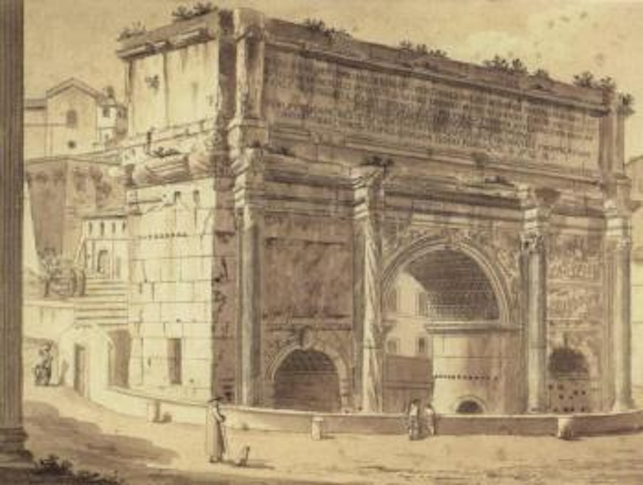 Arch of Septimius Severus by Victor Jean Nicolle