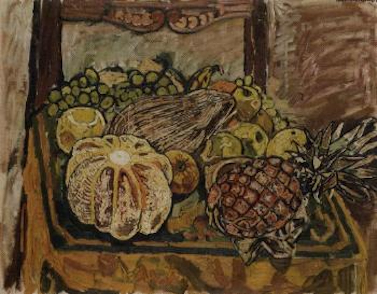 Cantaloup crust and coconut by John Bratby