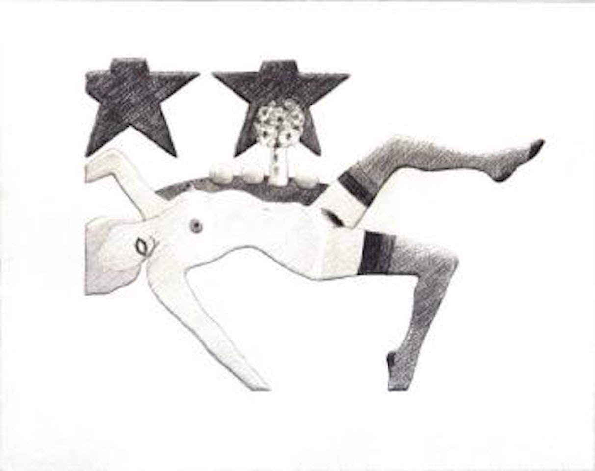 Embossed nude with still life by Tom Wesselmann