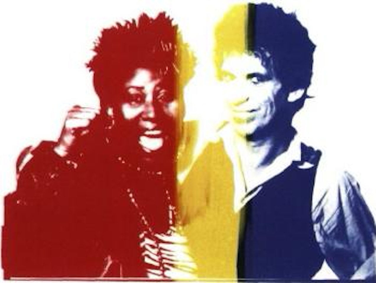 Aretha Franklin and Keith Richards by Andy Warhol