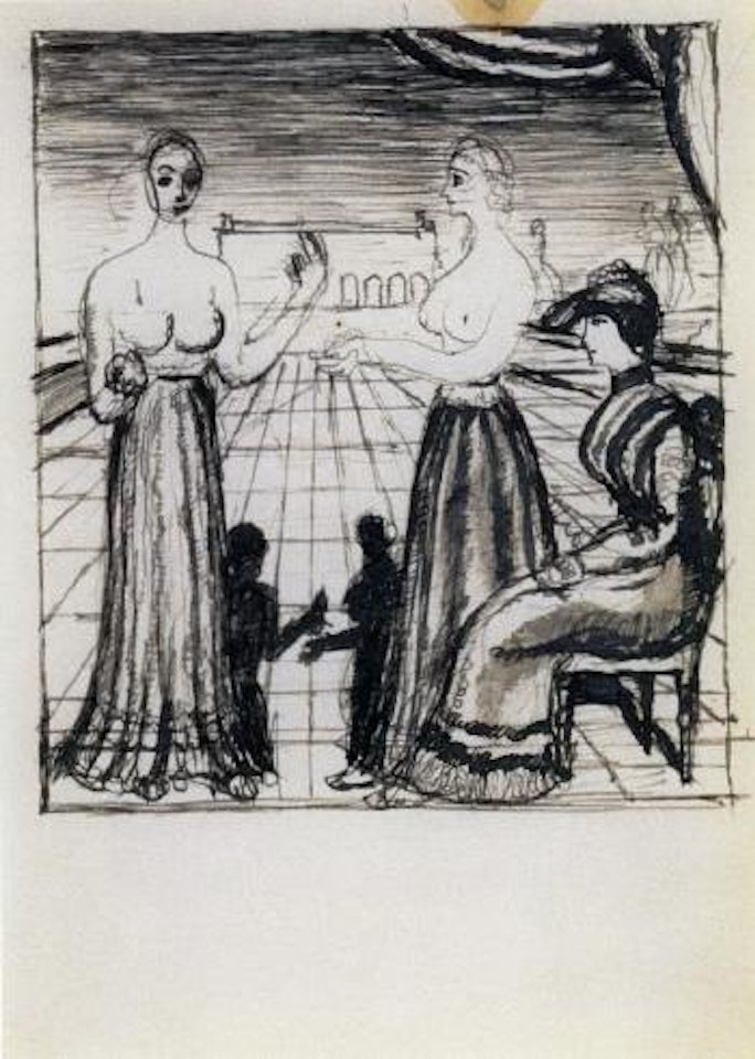 Etude pour le viol by Paul Delvaux