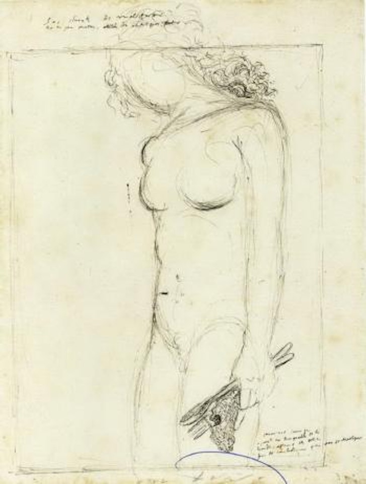 Etude pour les chants de Maldoror by Salvador Dali