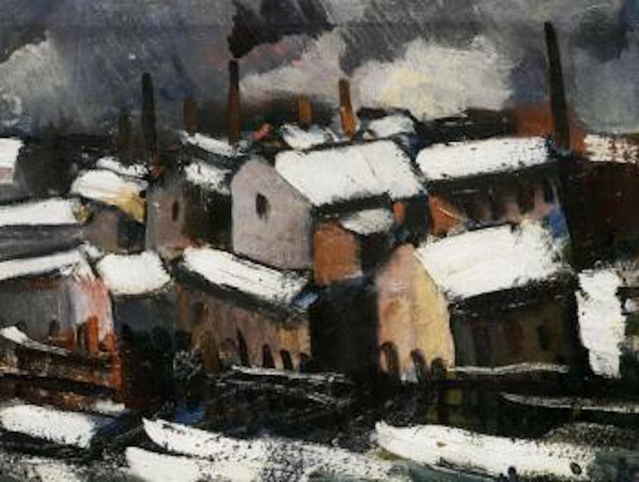 Paysage sous la neige by Maurice de Vlaminck