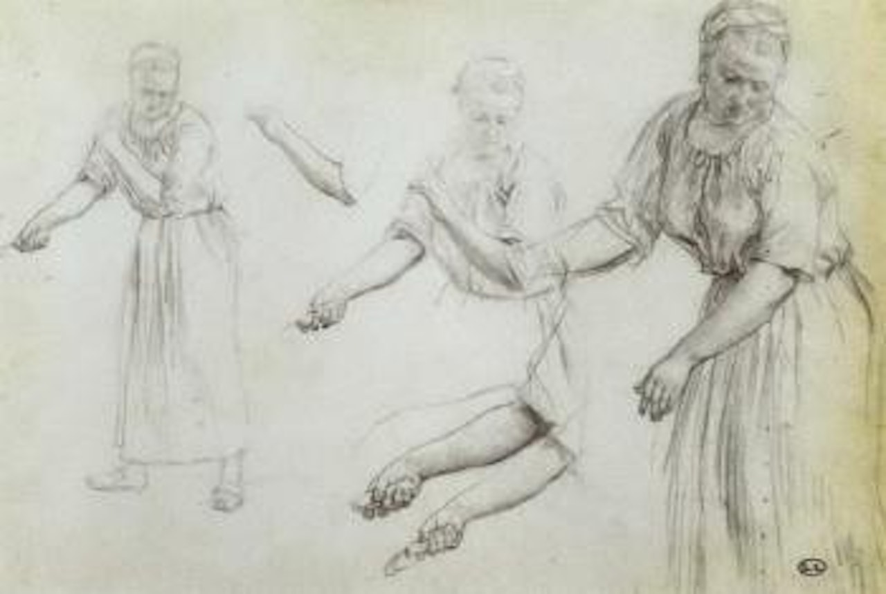 Etude de faucheuse by Léon Augustin Lhermitte