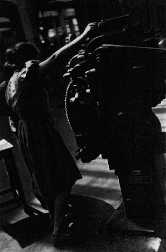 Ball bearing plant, female worker at a workbench, 1932 by Alexander Rodchenko
