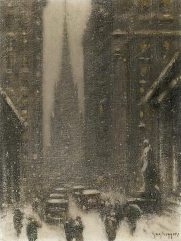 Subtreasury, winter by Guy Carleton Wiggins