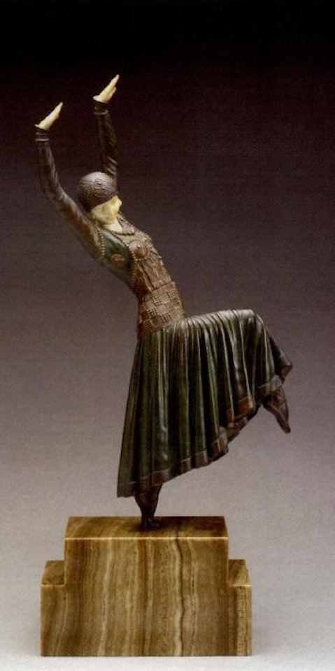 Vested dancer by Demetre Chiparus