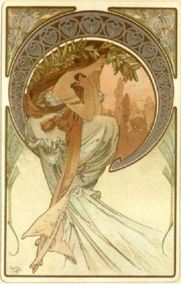 Poetry, dance, painting and music by Alphonse Mucha