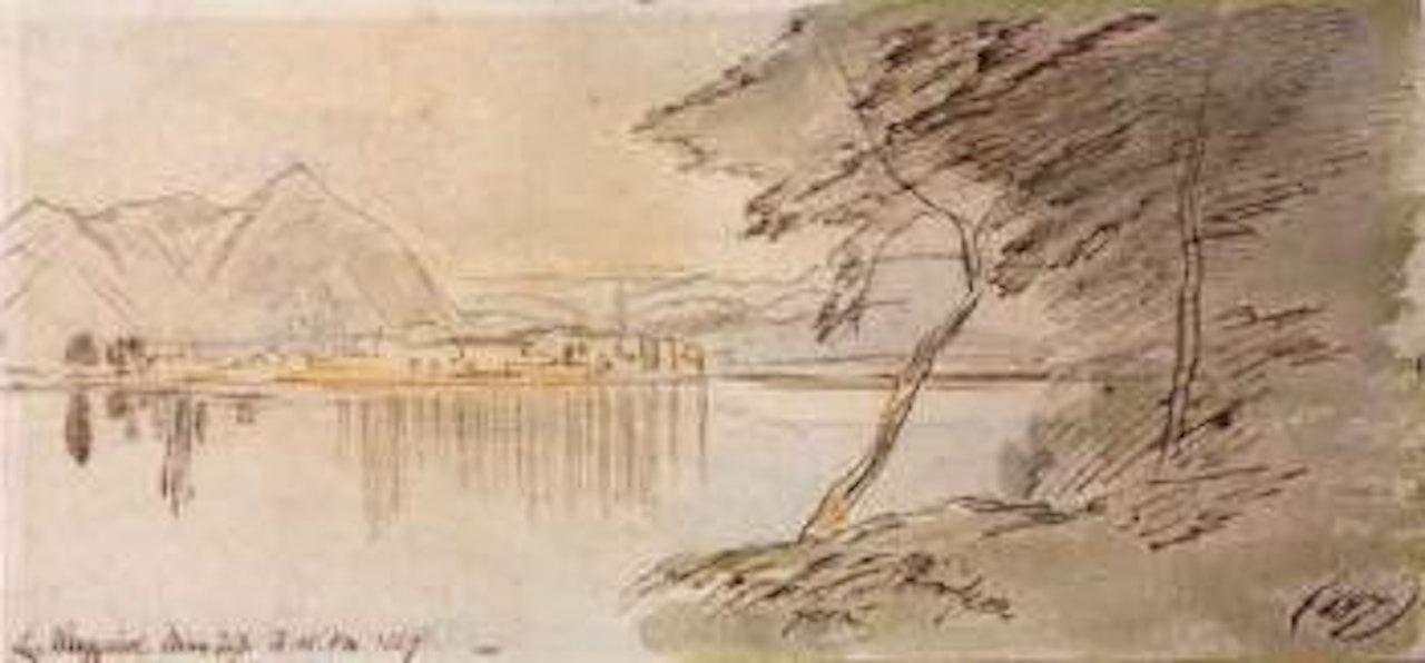 Lago Maggiore, Italy by Edward Lear