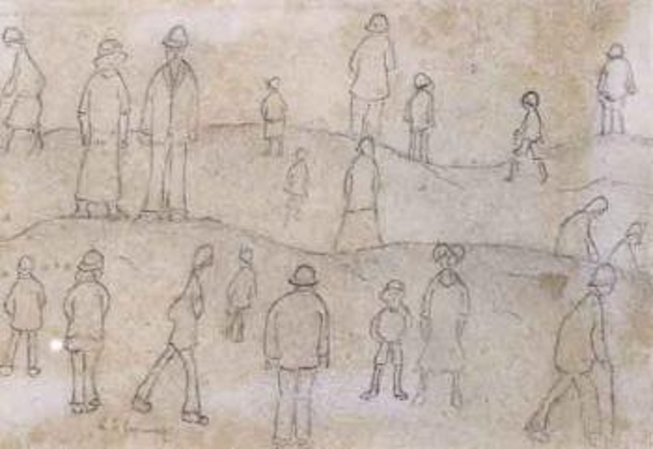 Lytham 1923 by Laurence Stephen Lowry