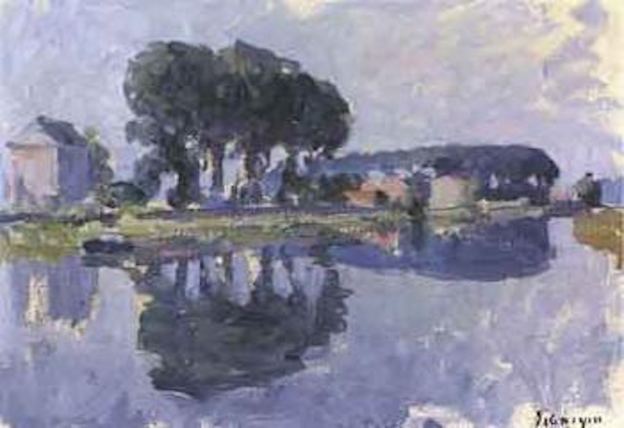 Les bords de la Marne a Pomponne by Henri Lebasque
