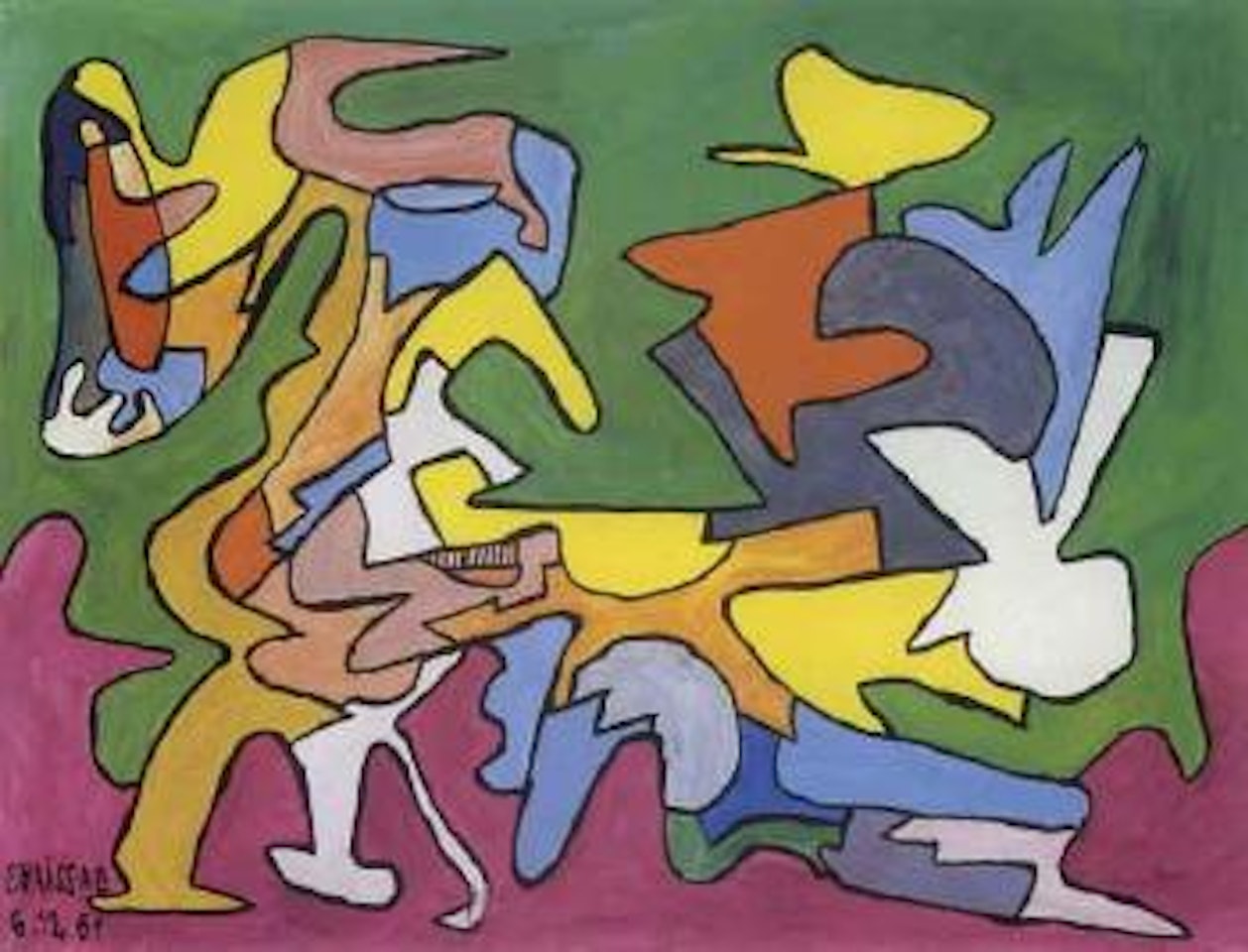 Composition by Gaston Chaissac
