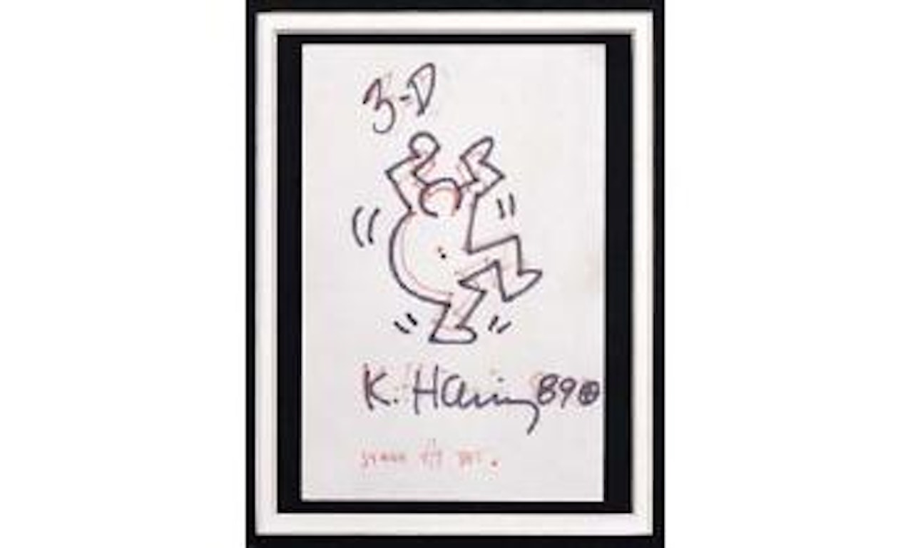 Stare at dog by Keith Haring