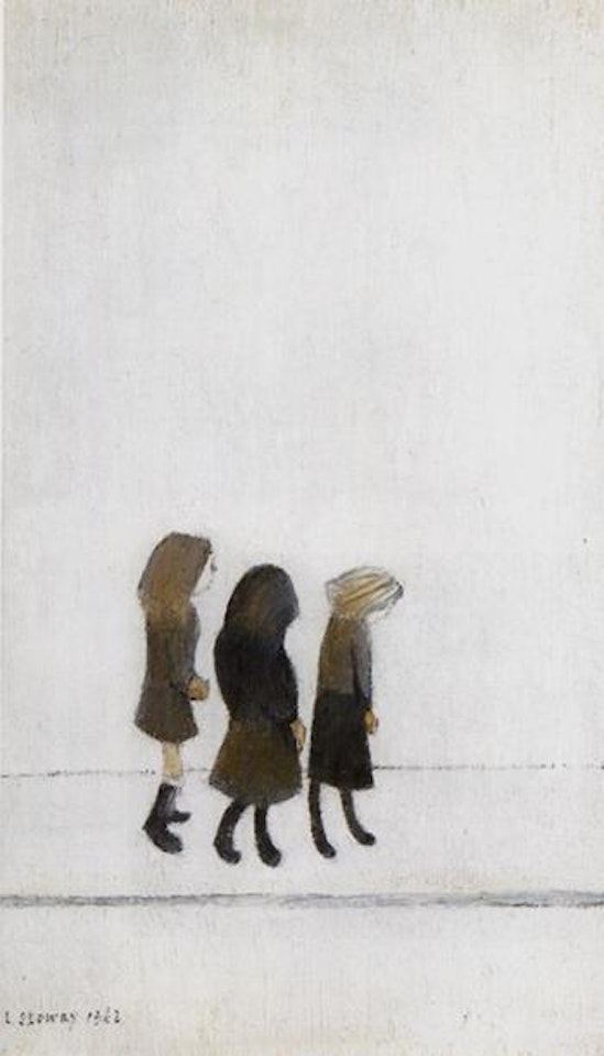 Three children by Laurence Stephen Lowry