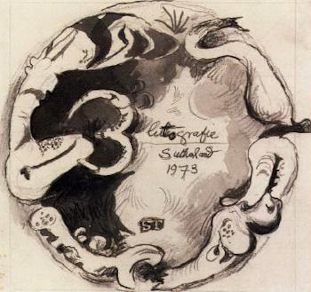 Study for the frontispiece for lithograph by Graham Sutherland