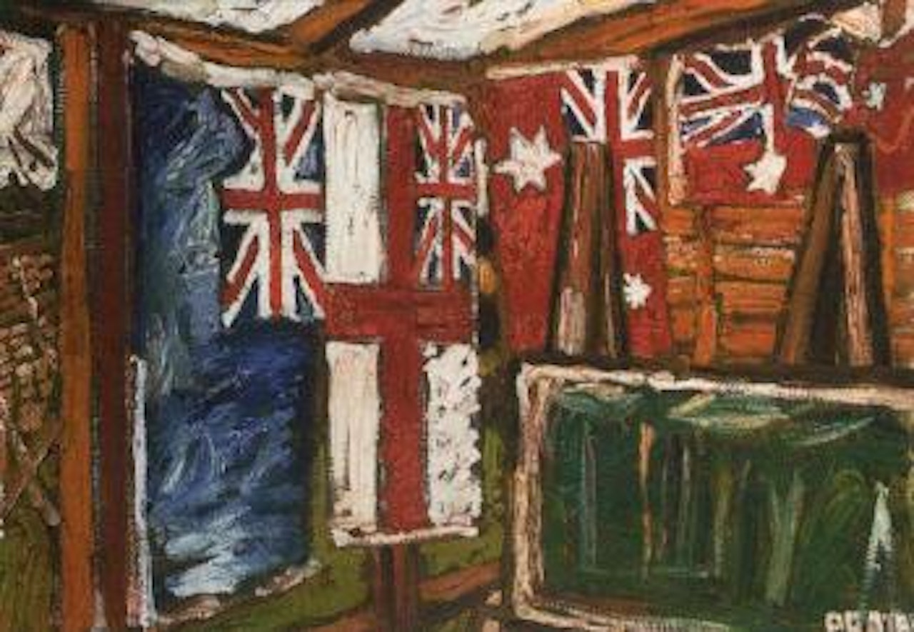 Flags by John Bratby