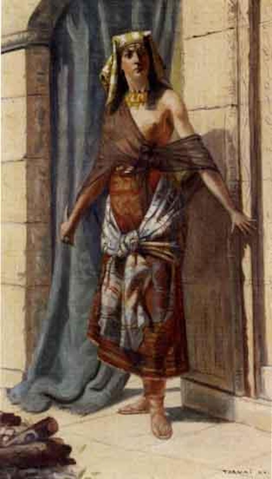 Old Egyptian female fighter by Gyula Tornai