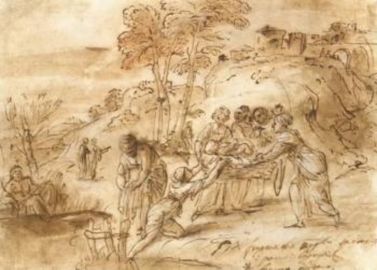 Moise sauve des eaux by Pier Francesco Mola