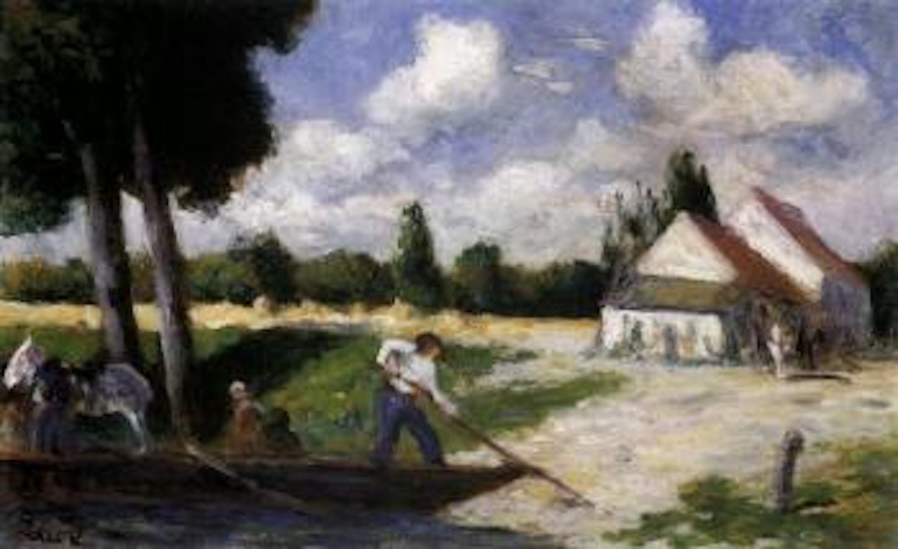 Rolleboise, le passeur by Maximilien Luce