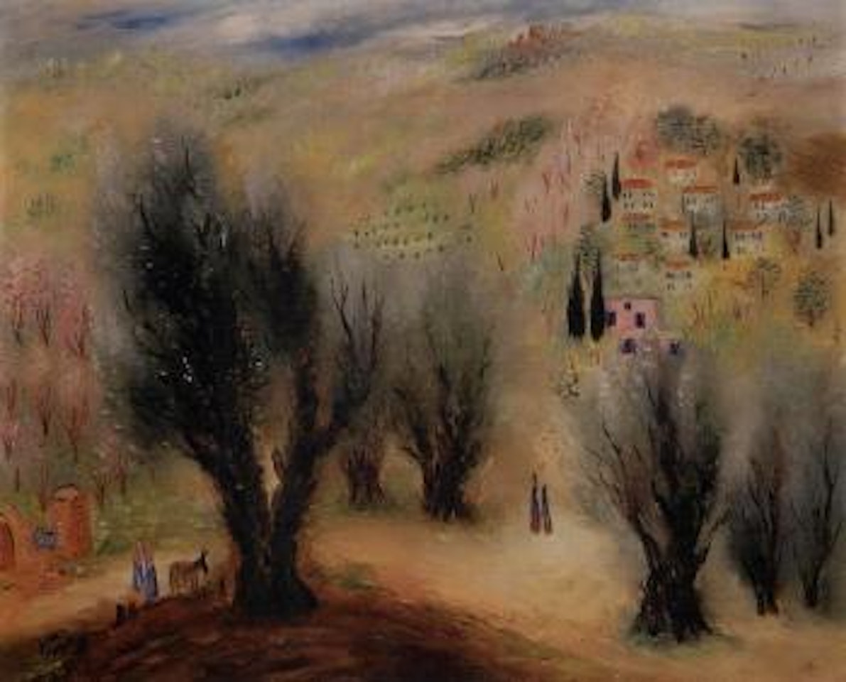 Road to Rosh Pina by Reuven Rubin