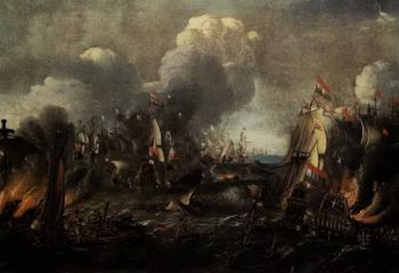 La bataille de Lepante by Pieter van de Velde