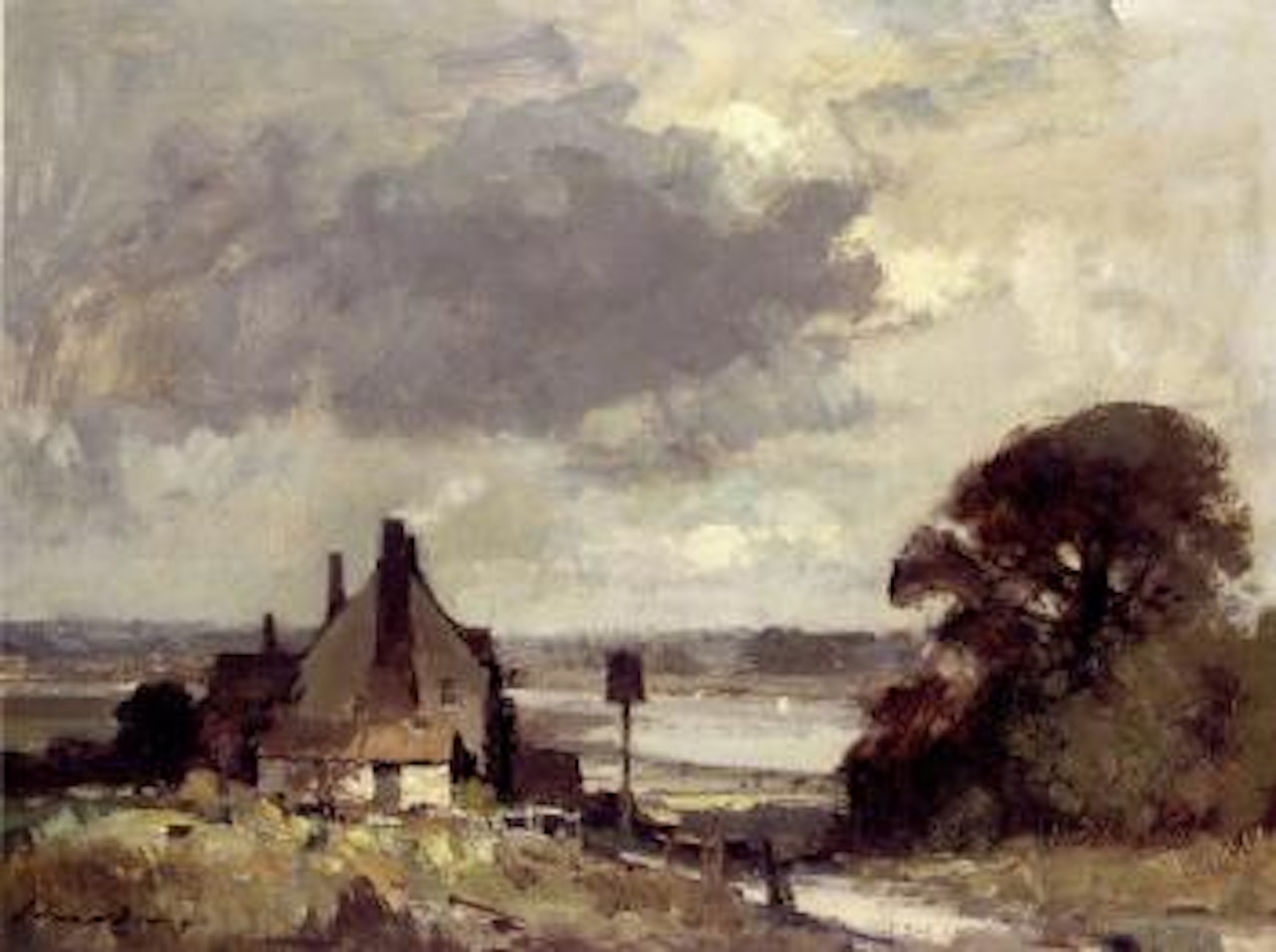 Norfolk by-road by Edward Seago