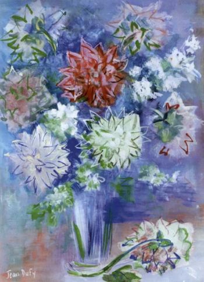 Bouquet de dahlias by Jean Dufy