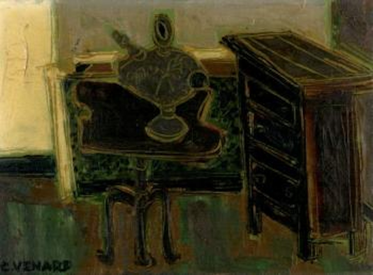 Interieur avec une ceramique de Picasso by Claude Venard