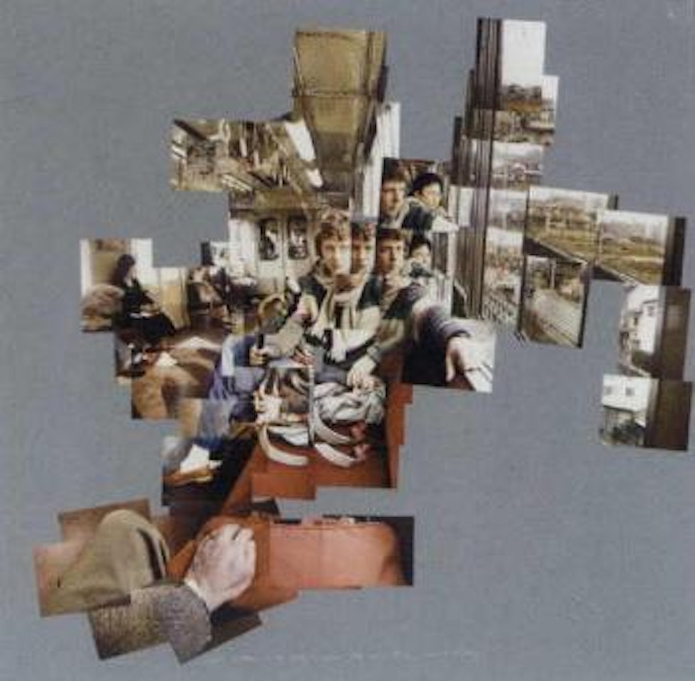 Gregory and Shinro on the train to Nara by David Hockney