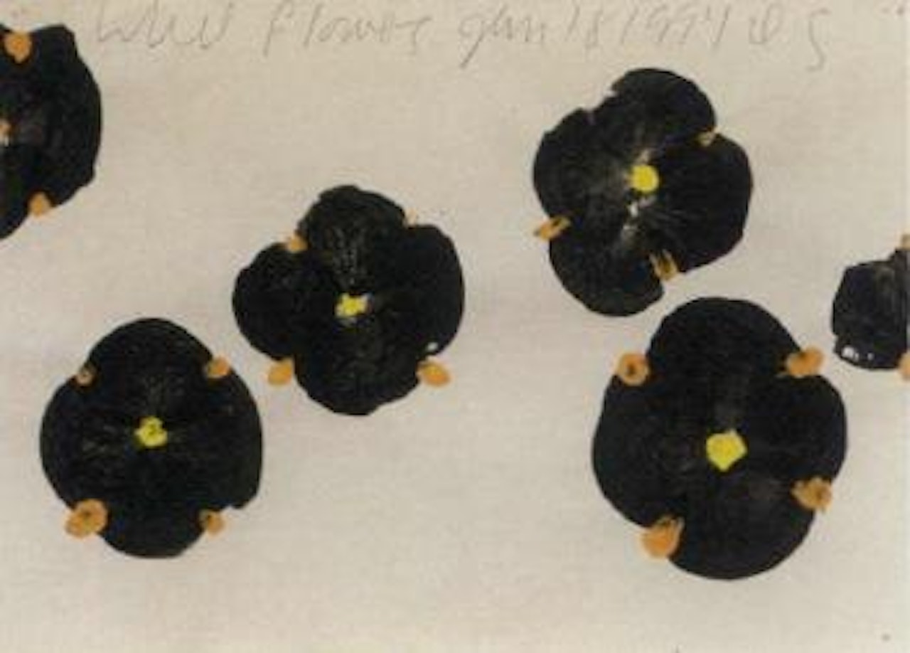 Wall flowers by Donald Sultan