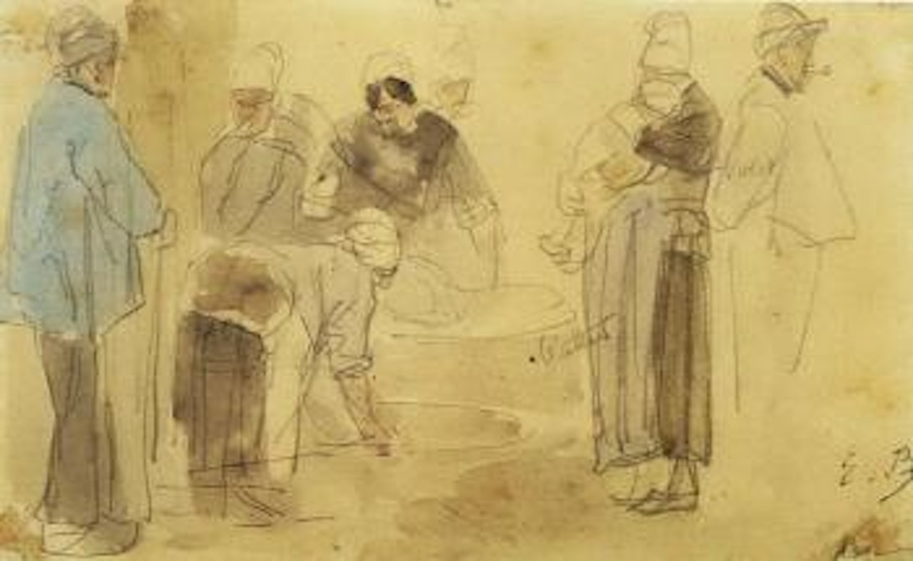 Etudes de personnages by Eugène Boudin