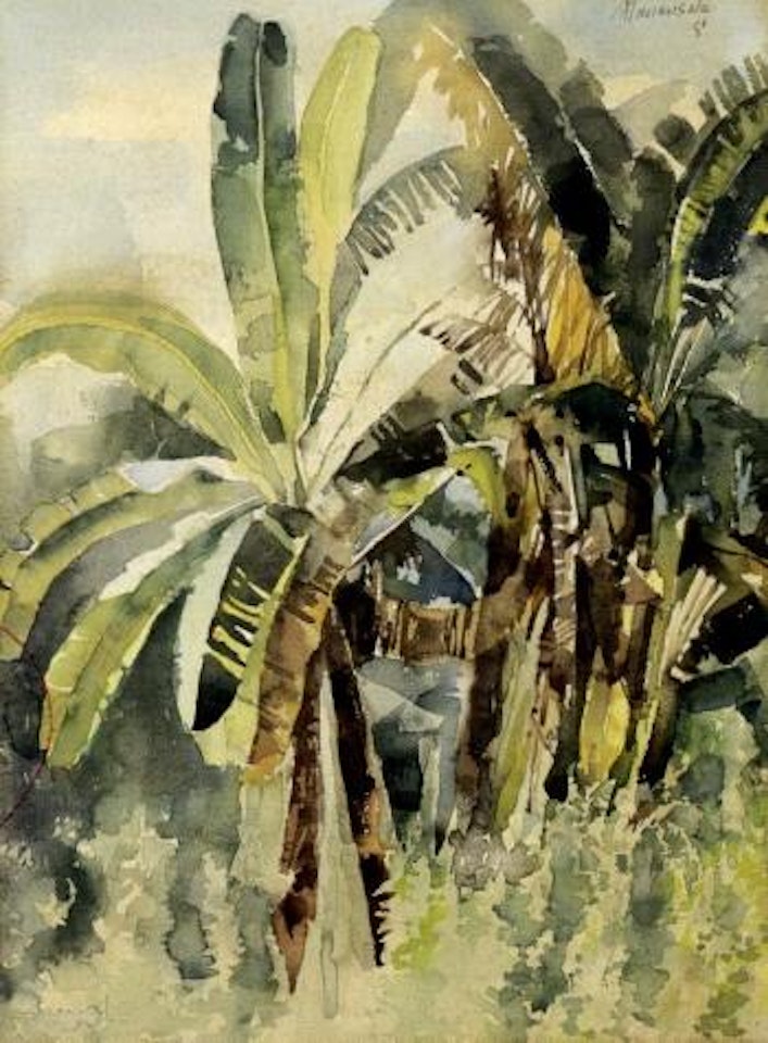 Abaca trees by Vicente Manansala