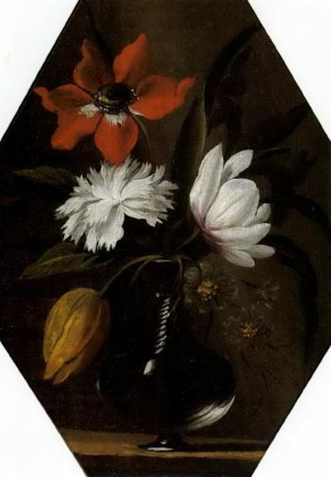 Bouquet of flowers in vase by Abraham Brueghel