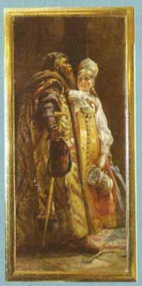 Bojarin with father by Vasilii Ivanovich Surikov