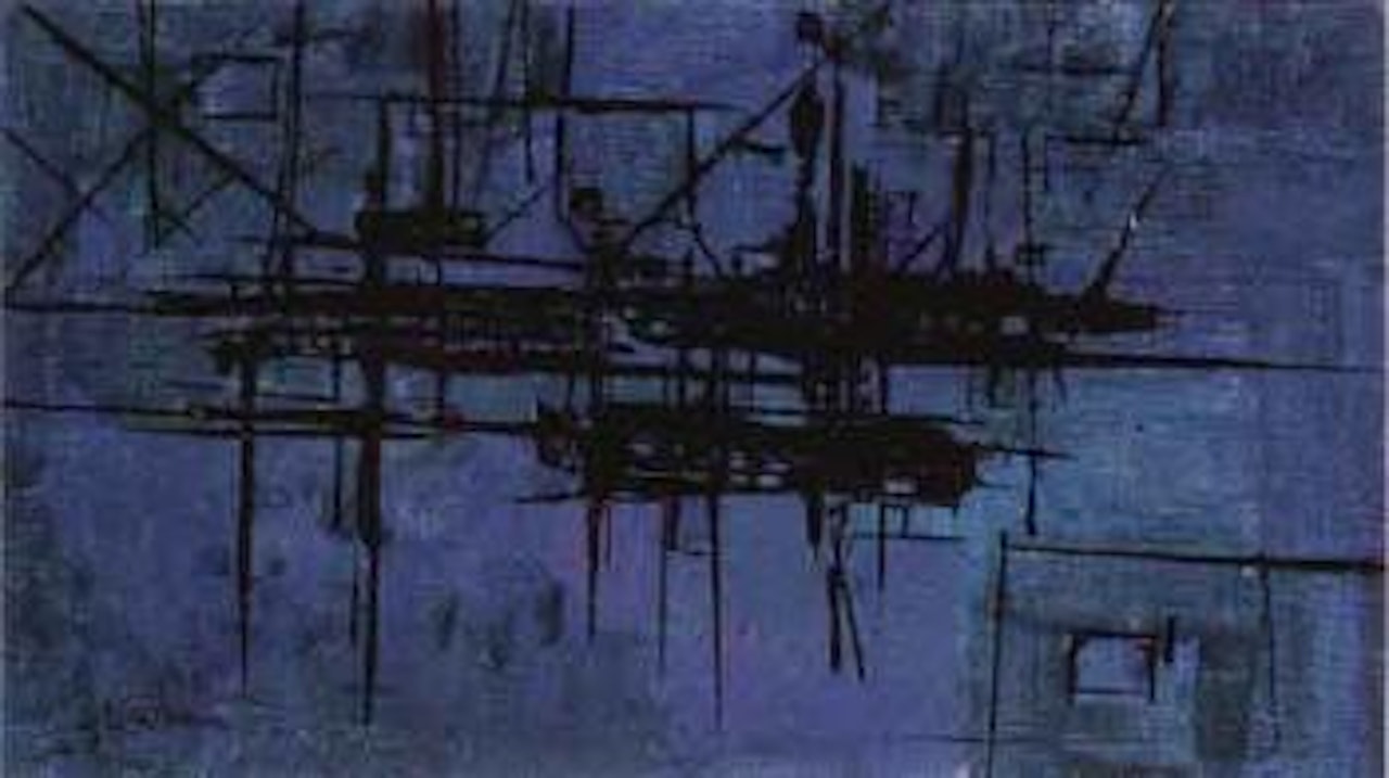 Abstract composition by Georges Mathieu