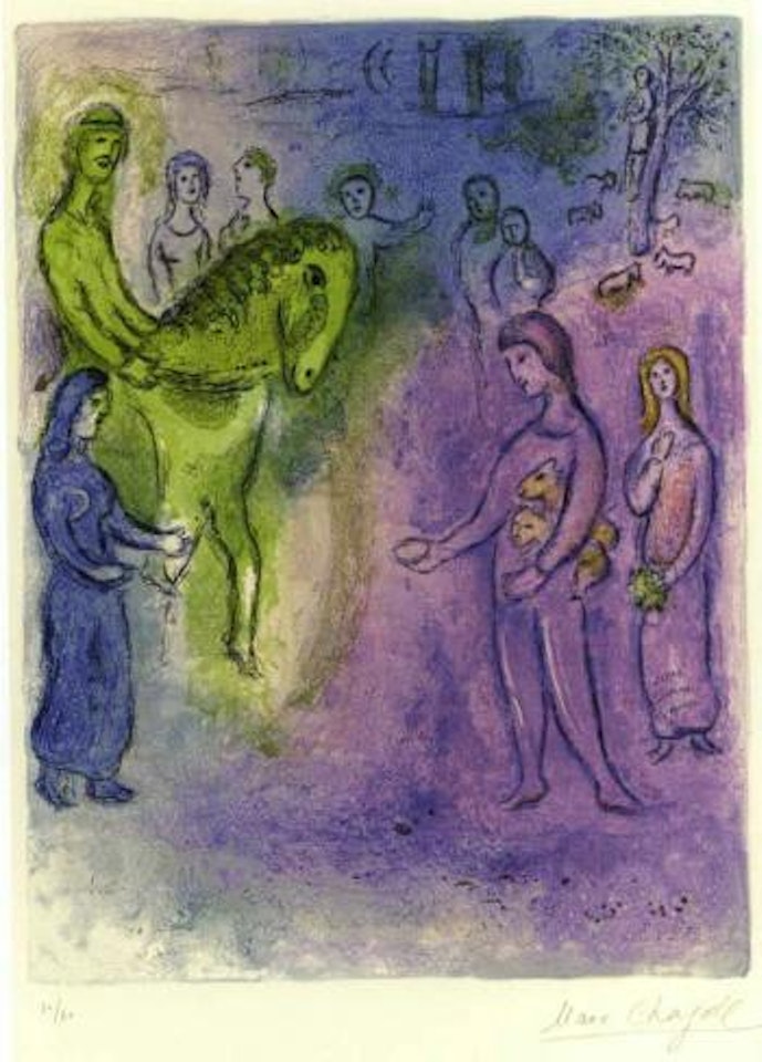 Arrival of Dionysophanes by Marc Chagall