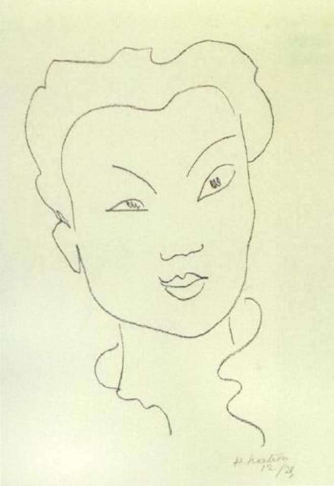 Jeune Chinoise - female head by Henri Matisse