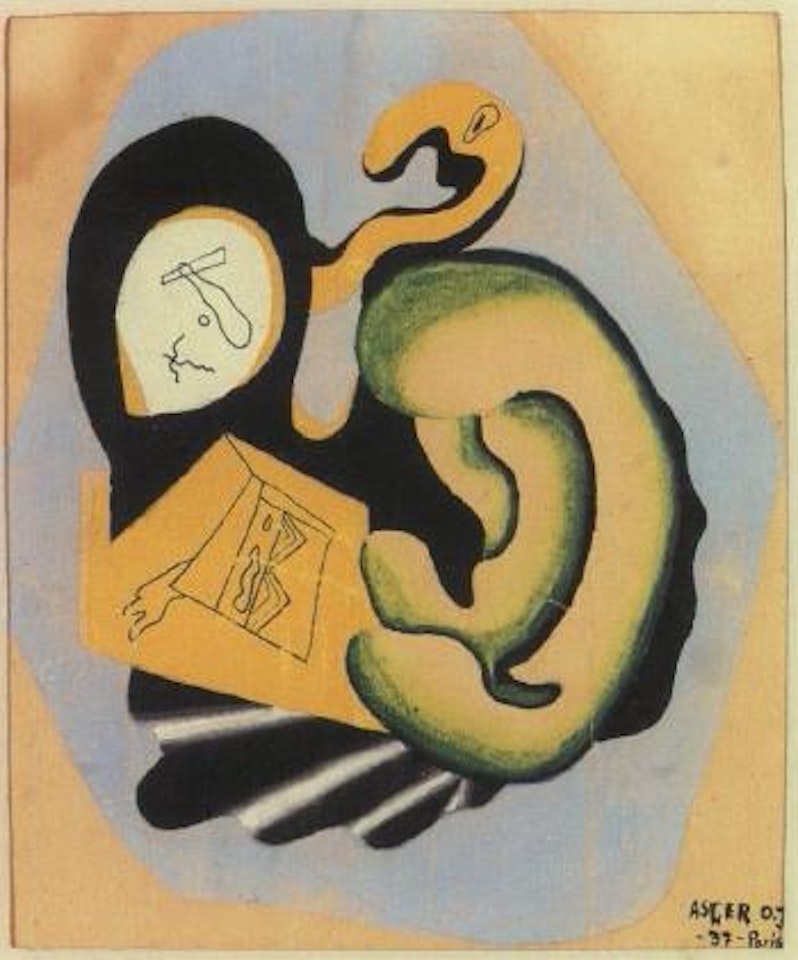 Surrealistic composition by Asger Jorn