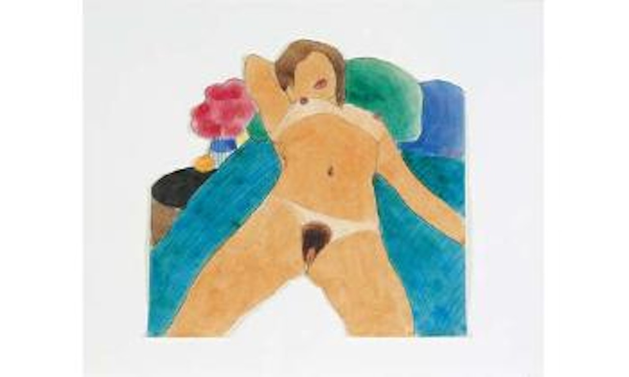 Erotic nude drawing by Tom Wesselmann